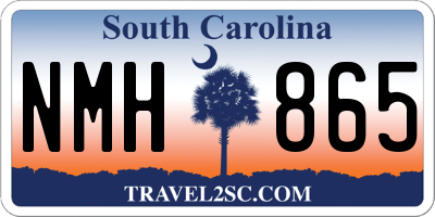 SC license plate NMH865