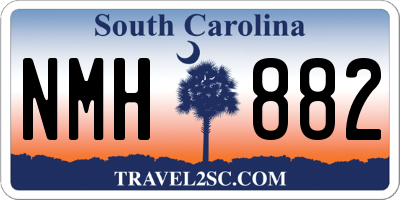 SC license plate NMH882