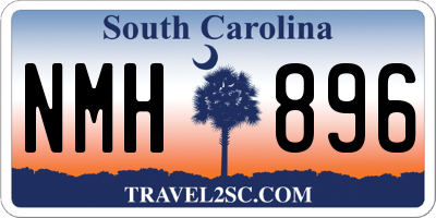SC license plate NMH896
