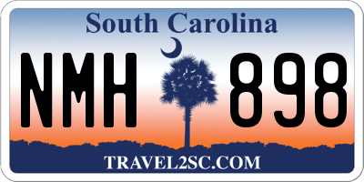 SC license plate NMH898