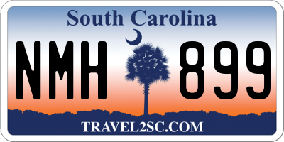 SC license plate NMH899