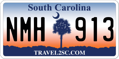 SC license plate NMH913