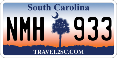 SC license plate NMH933