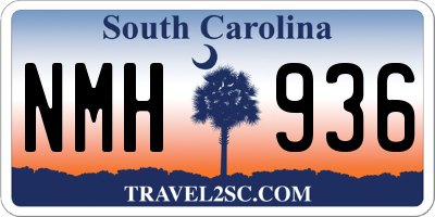 SC license plate NMH936