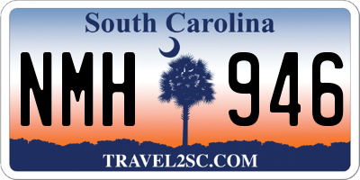 SC license plate NMH946