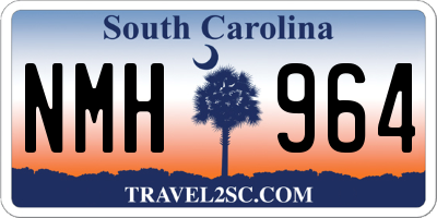 SC license plate NMH964
