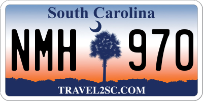SC license plate NMH970