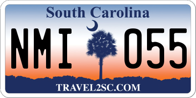 SC license plate NMI055