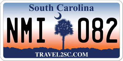 SC license plate NMI082
