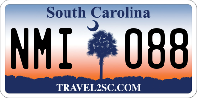 SC license plate NMI088