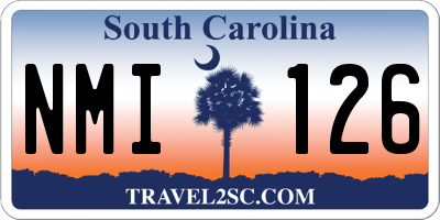 SC license plate NMI126