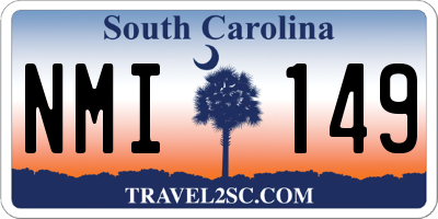 SC license plate NMI149