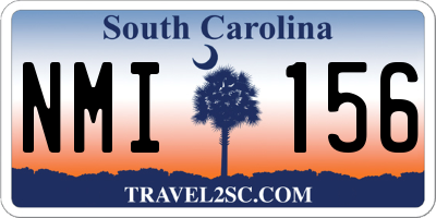 SC license plate NMI156