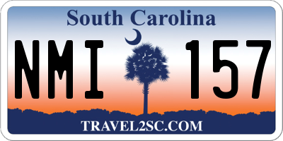 SC license plate NMI157