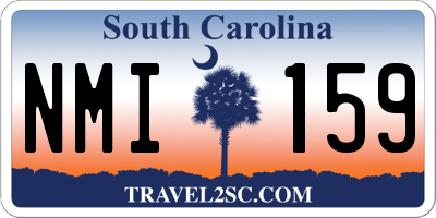 SC license plate NMI159