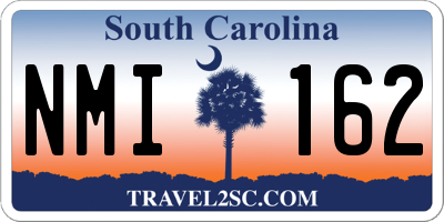SC license plate NMI162