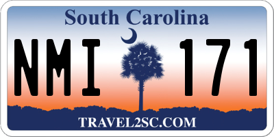 SC license plate NMI171