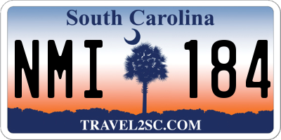 SC license plate NMI184
