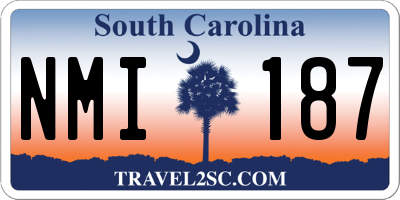 SC license plate NMI187