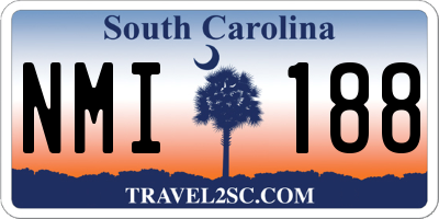 SC license plate NMI188