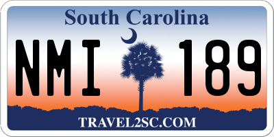 SC license plate NMI189