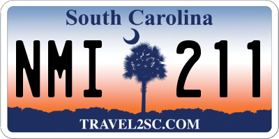 SC license plate NMI211