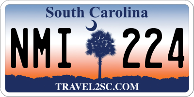 SC license plate NMI224