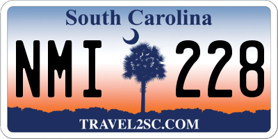 SC license plate NMI228