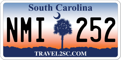 SC license plate NMI252