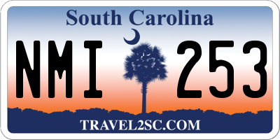SC license plate NMI253