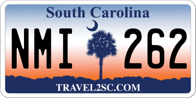 SC license plate NMI262