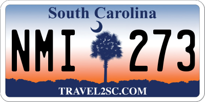 SC license plate NMI273