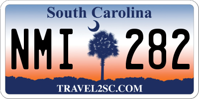 SC license plate NMI282