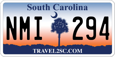 SC license plate NMI294