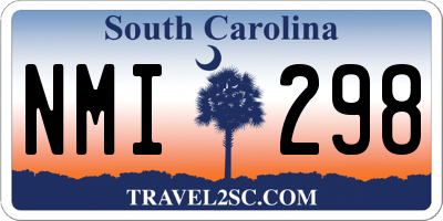 SC license plate NMI298