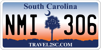 SC license plate NMI306
