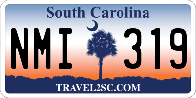 SC license plate NMI319