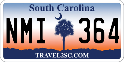 SC license plate NMI364