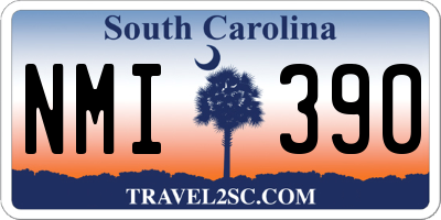 SC license plate NMI390