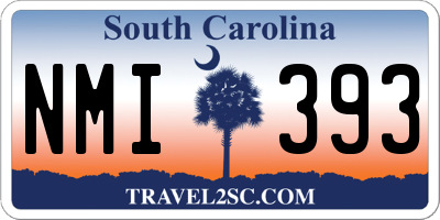 SC license plate NMI393