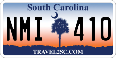 SC license plate NMI410