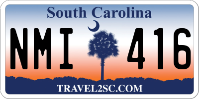 SC license plate NMI416
