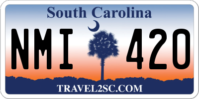 SC license plate NMI420
