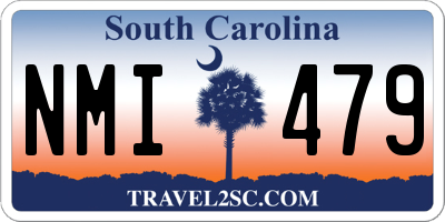 SC license plate NMI479