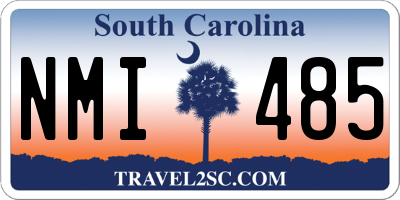 SC license plate NMI485