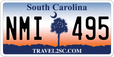 SC license plate NMI495