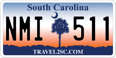 SC license plate NMI511
