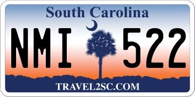SC license plate NMI522