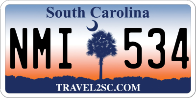 SC license plate NMI534