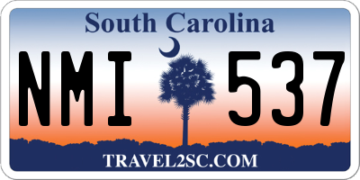 SC license plate NMI537